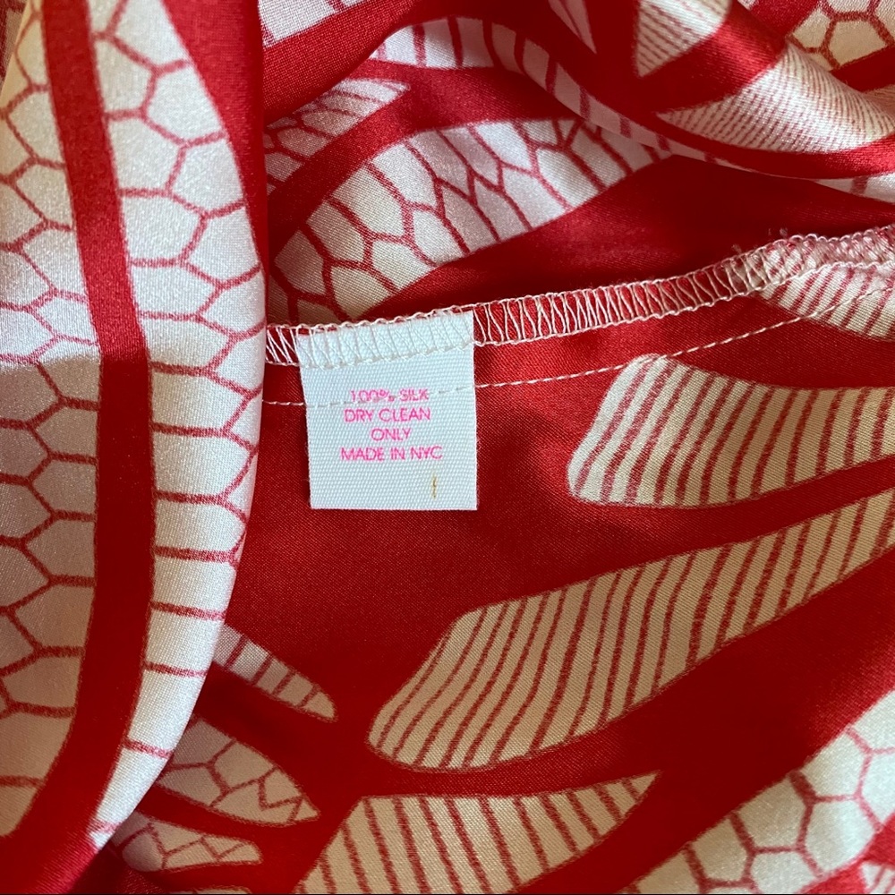 Alice & Trixie Veronique Red Strapless Silk Dress - Picture 15 of 16